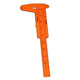 Tiptiper 精密バーニアキャリパースライディングゲージ測定ツール正確な測定オレンジ