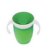 ベビー用品 ミラクル360度の取っ手 カップ ストローの必要がなく便利 360度どの方向から飲んでもこぼれない 分離も簡単 赤ちゃん用品 子ども用品 mun-miracle360 (グリーン)