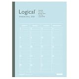 ナカバヤシ 手帳 2026 ロジカルダイアリー 月間ノートタイプ B5 ブルー NS-B502-26AB