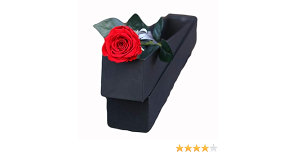 100 安い 枯れない赤薔薇 誕生日 卒業式 御礼 母の日に プリザーブドローズ1本入り 縦長boxギフト 造花 アートフラワー Fvep Nl