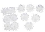 Darice VL8549 Flower Favor Embellishment, White, 12-Pack [並行輸入品]