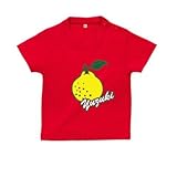 BabyChips ゆず大好き(名入れ半袖ベビーTシャツ) 90 レッド