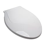 Comfort Seats C1007S00 Ez Close White Elongated Closed Front Toilet Seat by Comfort Seats
