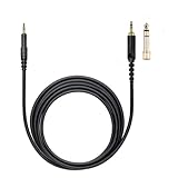 ATH M50X M40X M60X M70X/Sennheiser HD518 HD558 HD595 HD598イヤホン 交換用 3.5mmン ヘッドホンケーブル ヘッドホン延長ケーブル ライン ヘッドホンアクセサリー (Straight 2.0 meters)