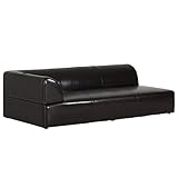 arne ソファー 3人掛け 3人用 肘掛 ローソファ 合皮 レザー リビング Hunt-R 3P 合皮ダークブラウン