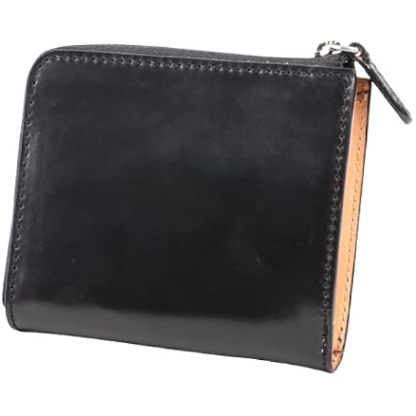 Amazon.co.jp: Tochigi Leather Bi-Fold Wallet, L-Shaped Zipper