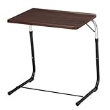 フォールディングサイドテーブル ブラウン 　折りたたみ