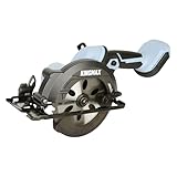 KINGMAX 丸鋸 マキタ 丸ノコ 充電式 18v 互換 工具 140mm マルノコ 最大切込み深さ52mm 高出力ブラシレスモーター LED残照機能付き KCS140 (本体のみ、バッテリ・充電器別売)