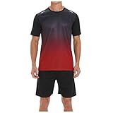 [vigerkar] ルームウェア メンズ ジャージ 上下セット 上下 セットアップ スポーツウェア メンズ 上下セット 夏 半袖tシャツ 