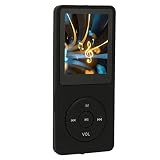 Gugxiom Mp3 プレーヤー Mp4 プレーヤー、8GB メモリ容量内蔵、450mAh ポータブル音楽プレーヤー、1.8 インチ画面、TXT、Mp3、WMA、OGG、WAV、APE、FLAC、AAC LC、ACELP 形式に対応 (黒)