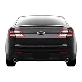 SlickMod Chrome Delete ブラックアウト ビニール オーバーレイ 2013-2019 Ford Taurus トランクトリム(サテンブラック)