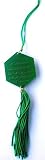 Islamicアクリル車Hanging Ornament – Al Fatiha & Ayat Al Kursi – 車の装飾 – Hexagon – グリーン