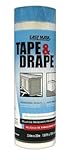 簡単マスクpre-tapedドロップ布プラスチック0.5 Mil 96 " x 75 '