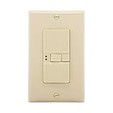 Eaton GFCI Self-Test 20A -125V Blank Face Receptacle with Standard Size Wallplate, Ivory [並行輸入品]