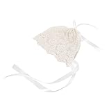 Lovoski 0-3ヶ月　赤ちゃん　幼児　レース　綿　ビーニー　帽子　キャップ　ハット　写真撮影　快適　全3色 - ホワイト