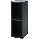 山善(YAMAZEN) A4 ブラザーズ カラーボックス 2段 ダークブラウン 幅25×奥行29×高さ73.5cm CABR-7525(JB)