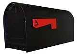 特別なLite sch-1016-s-cp TitanスチールCurbsideメールボックス、銅 ブラック SCH-1016-S-BLK