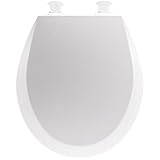 Mayfair 440EC 000 Open Front Molded Wood Toilet Seat, Round, White [並行輸入品]