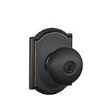 Schlage F51A FLA 716 Flair Keyed Entry Lever, Aged Bronze Schlage Lock Company [並行輸入品]