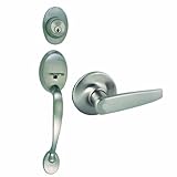 Design House 702068 Coventry Entry 2-Way Delavan Inside Trim Latch Handle set, Satin Nickel Finish b