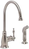 Premier Faucet 119259 Premier Wellington Lead-Free Single-Handle Kitchen Faucet with Matching Side S