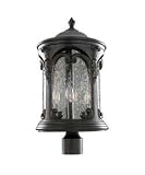 Kalco 401302BB Lago Large Pier/Post Mount, Burnished Bronze Finish by Kalco