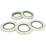 プラモデル用 マスキングテープ 5本セット 2/3/5/8/10mm 全長9m 曲線対応 スジボリ 塗装 ガイドテープ