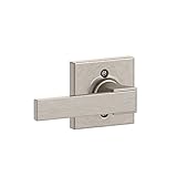Schlage f170 NBK 619 ColコリンズトリムNorthbrook non-turningレバー、サテンニッケル