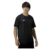 トレーニングウェア 半袖 Tシャツ ナビドライ Uネック 吸汗速乾 インナー 肌着 【Amazon限定モデルあり】 32MAC190 メンズ ブラック/ホワイト XL
