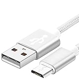 充電ケーブル 同期コード プレイ&チャージャー 2パック 5フィート プレイ&チャージャー マイクロUSBケーブル プレイステーション4/デュアルショック4/PS4スリム/PS4 Pro/Xbox One/Xbox One S/Xbox One Elite/Xbox One Xコントローラー用 シルバー ゴールド conference microphone 2.0 male to b a 20 feet to dongle elbow b short splitter slot