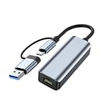USB C 有線LANアダプター1Gbps 1000Mbps 高速通信 USB-C USB-A 両対応 USB3.0/2.0 LAN ポート hub 変換アダプター スマホ MacBook iPad air Pro Surface Android ノートPC 有線接続 2in1 アダプター IDEATOR LAN アダプター