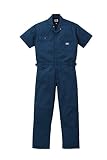 ディッキーズ Dickies (山田辰)夏用半袖 ツヅキ服 1012 ネイビーブルー LLサイズ