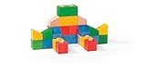 VARIS Stacking Blocks 28 Piece Wooden Construction Toy Set for Ages 1 + (ヨーロッパ製)