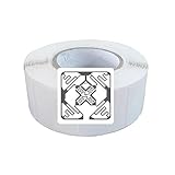 YANZEO UHF RFID電子タグシール 100枚 50x50mm KM4チップ ISO/IEC18000-6C EPC C1G2 RFIDステッカー