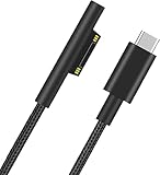 Sisyphy USB-C to Surface 対応 充電ケーブル USB-C充電器45Ｗ以上が必要【15V/3A 45W 】【1m,ナイロン編】、マイクロソフト Surface Pro 7/6/5/4/3/X Surface Go1/2 Surface Laptop 1/2/3/4 Book タブレット対応 1m
