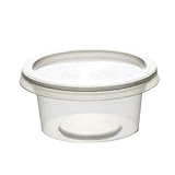 テイクアウト容器 汁漏れに強い PP容器 1/2オンス 15ml 100個 ソース 薬味 カチッとしまる 嵌合蓋付きセット 使い捨て 持ち帰り