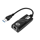 USB LAN 有線LANアダプタ Switch 有線LAN USB 3.0 to RJ45 ギガビットイーサネット 10/100/1000Mbps超高速 Switch 黒