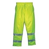 MCR Safety BMRCL3LPX2 Luminator Class 3 Insulated Polyester Bomber Pant with Elastic Waist and 3M Re
