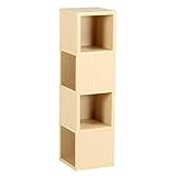 arne 壁掛け棚 ウォールラック シェルフ 4段 Mサイズ Wall Rack Cube M-4 ナチュラル