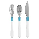 OXO Tot Cutlery Set for Big Kids Aqua (2 Pack) [並行輸入品]