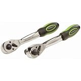 1/4-inch, 3/8-inch, 1/2-inch Dual Drive Ratchet Set with Reversible Direction Thumb Lever [並行輸入品]