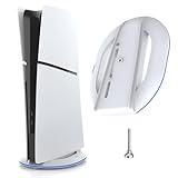 【新型 PS5 Slim 対応】PS5 Slim用 縦置きスタンド（ネジ付)，PS5 Slim スタンド，PS5 Slim スタンド 縦置き，PS5 Slim スタンド，ps5 周辺機器，PS5 Slim の通常版とデジタル版両対応(ホワイト) (White)