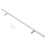 Dolity 10サイズ選ぶ　ネジ付き　Tバーハンドル　キャビネット　引き出し　プルノブ　防錆　防蝕　ステンレススチール製 - 350mm 14インチ