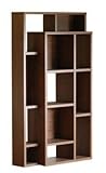縦横自在間仕切りにもなるオープンシェルフハイタイプ(SY-FRMH) (ダークブラウン)