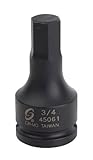 Sunex 45061 3/4-Inch Drive 3/4-Inch Hex Driver Impact Socket by Sunex International [並行輸入品]