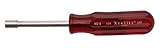 Xcelite HS8 Nutdriver with Full Hollow Shaft, 1/4" Blade Diameter, 3-1/8" Working Length, Red Handle