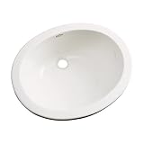 Dekor Sinks 88003 Ellsworth Cast Acrylic Under Counter Bathroom Sink, Biscuit [並行輸入品]