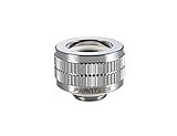 Phanteks – G 1 / 4 "ハードチューブ圧縮継手for 16 mm OD Viton Oリングアルミリングキャップ – クロム冷却ph-htc1612 _ CR