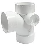 Canplas 192147R DWB Right Side Tee, 3 x 3 x 3 x 1-1/2-Inch, White [並行輸入品]