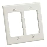 Panduit CBEI-2G Executive 2-Gang Plastic Faceplate Frame, Electric Ivory [並行輸入品]